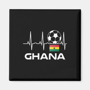Aimant Maillot de Footbyll Ghana Hommes Femmes Cadeau Foo