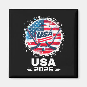 Aimant Maillot de hockey 2026 pour hommes femmes enfants