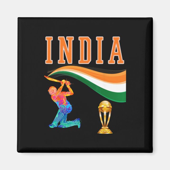 Aimant Maillot de l'équipe de cricket indienne d'Inde  (Devant)