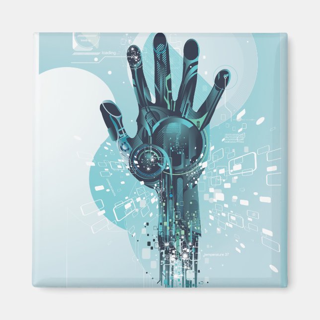 Aimant Main de robot (Devant)