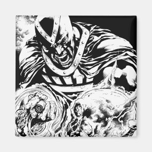 Aimant Main noire avec le panneau 2 de crâne