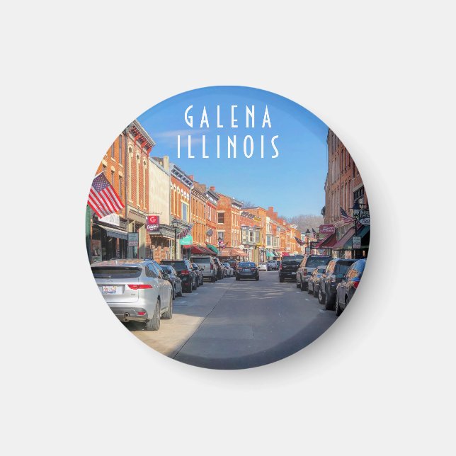 Aimant Main Street Galena Illinois (Devant)