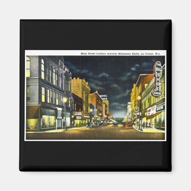 Aimant Main Street, La Crosse, Wisconsin (Devant)