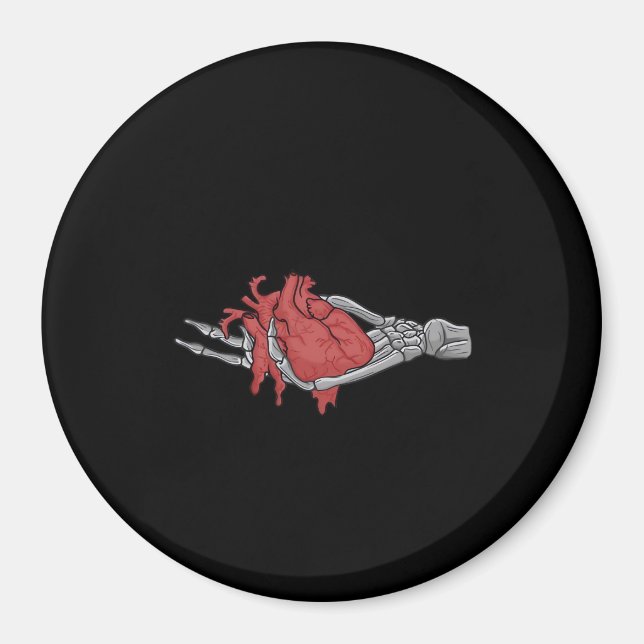 Aimant Mains du squelette du coeur (Devant)
