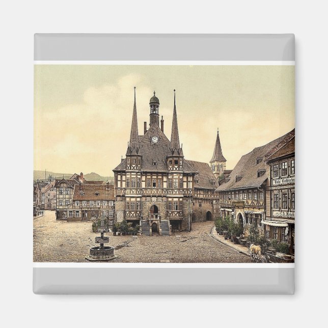 Aimant Mairie, Wernigerode, Hartz, Allemagne rare Ph (Devant)
