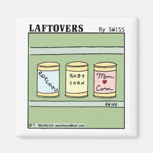 Aimant Maïs de bébé de maïs éclaté et bande dessin