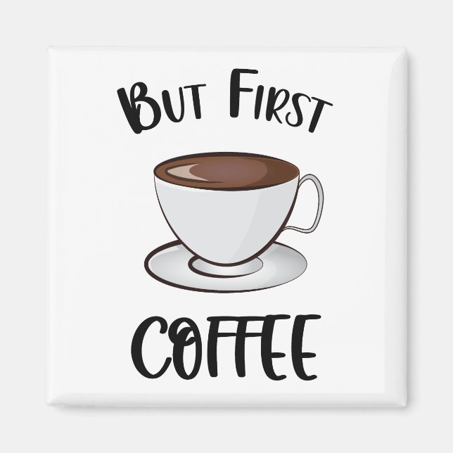 Aimant Mais Premier Café - Amateur De Café (Devant)