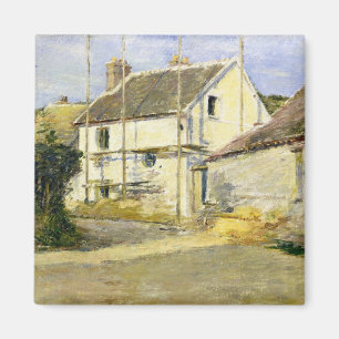 Aimant Maison avec échafaudage (construction Vintage)
