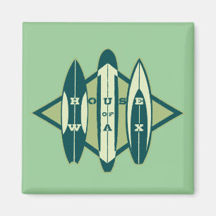 Aimant Maison de cire de surfeur