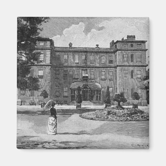 Aimant Maison de Marlborough, du jardin, 1863 (Devant)