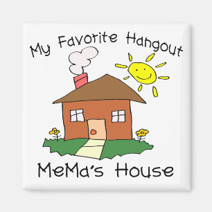 Aimant Maison de Mema Hangout favori