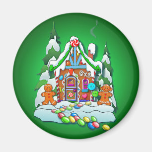 Aimant MAISON de PAIN D'ÉPICE de JOYEUX NOËL par SHARON