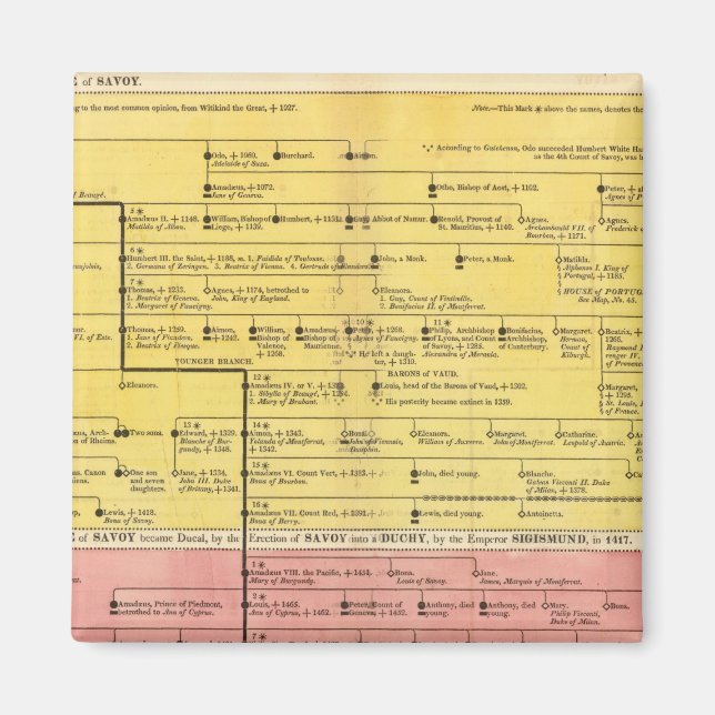 Aimant Maison de Savoie, de 1000 à 1813 (Devant)