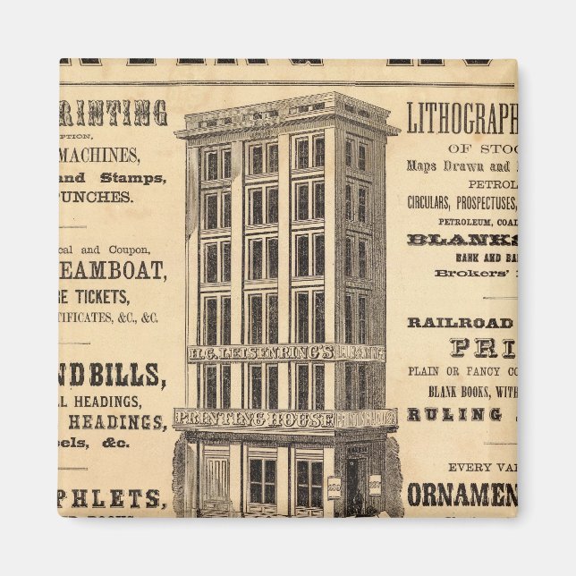 Aimant Maison d'imprimerie de Leisenring (Devant)