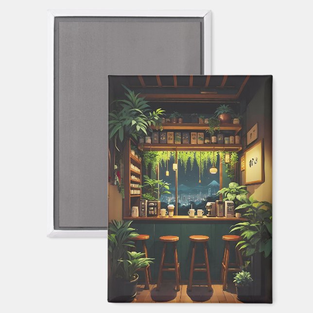 Aimant Maison du café de Tokyo (Recto/Verso)