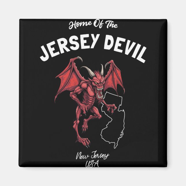 Aimant Maison du Diable de Jersey New Jersey États-Unis C (Devant)