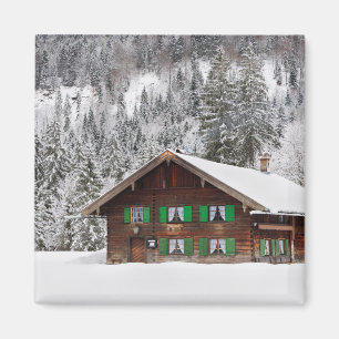 Aimant Maison en bois traditionnelle dans l'aimant de la