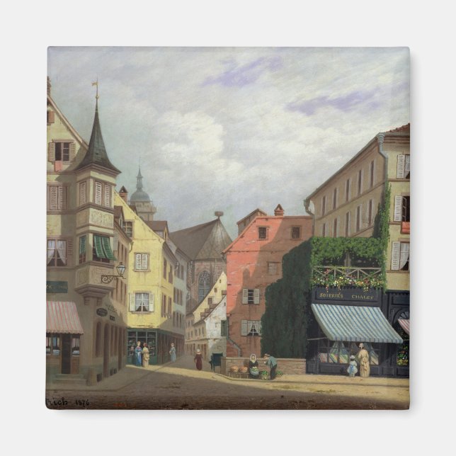 Aimant Maison Mathieu, Grand-Rue, Colmar, 1876 (Devant)