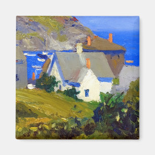 Aimant Maison Monhegan d'Edward Hopper