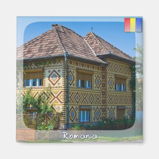 Aimant Maison roumaine (Devant)