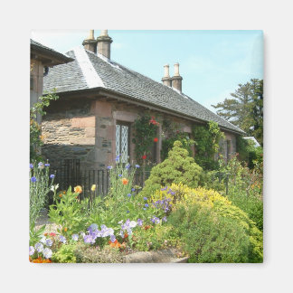 Aimant Maisonnette anglaise II avec jardin fleuri Photogr
