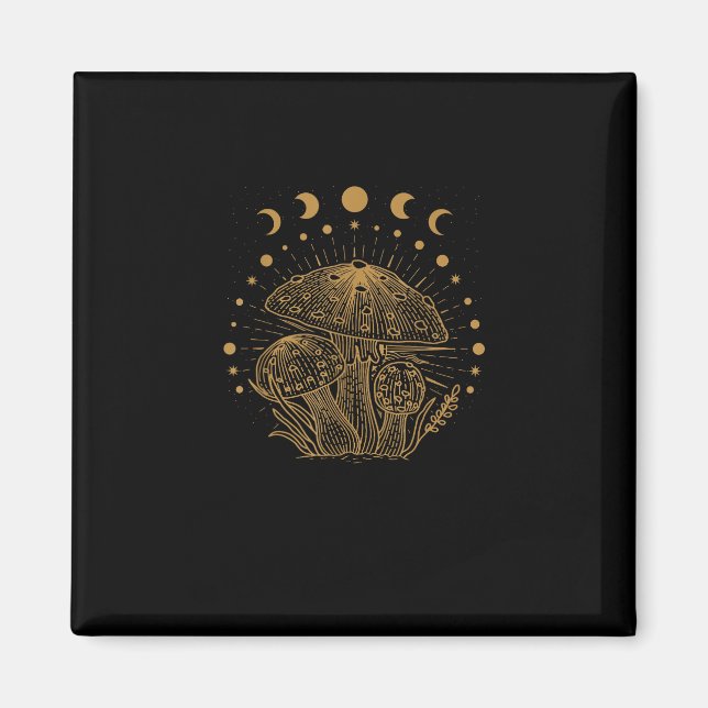 Aimant Maisonnette Champignon Esthétique Goblincore (Devant)