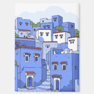 Aimant Maisons Bleues à Chefchaouen Maroc Voyage