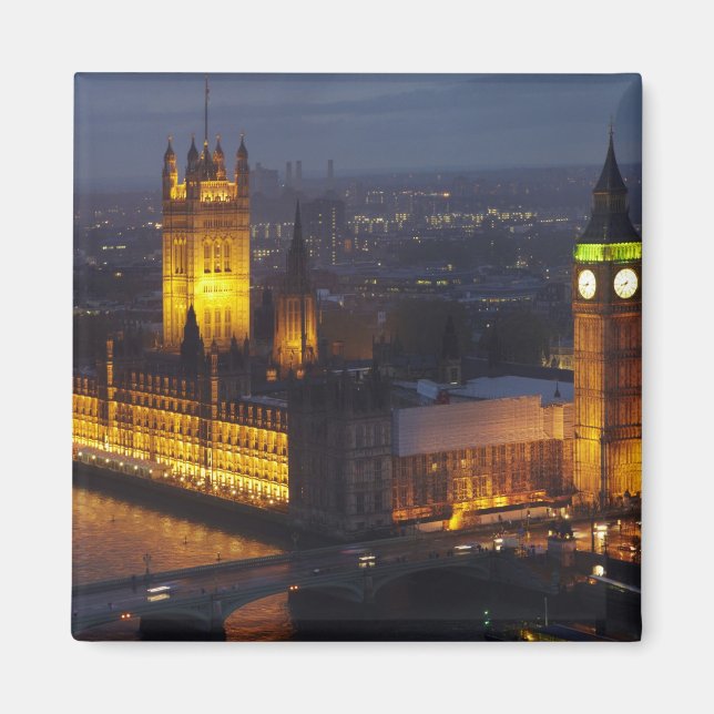 Aimant Maisons du Parlement, Big Ben, Westminster (Devant)