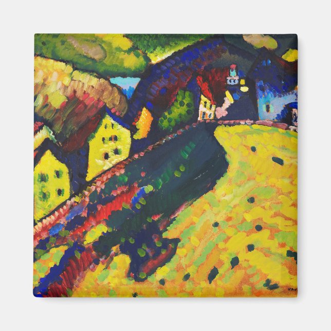 Aimant Maisons Wassily Kandinsky à Murnau. Expressionnism (Devant)