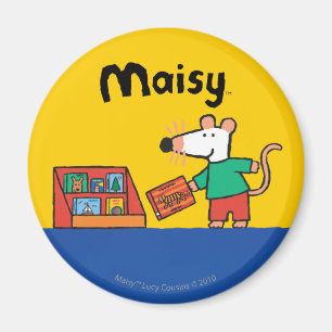 Aimant Maisy avec livres de bibliothèque