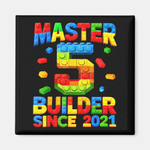 Aimant Maître constructeur 5ème anniversaire 2021 5 ans