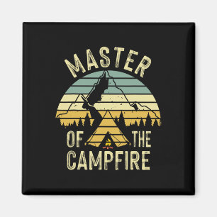 Aimant Maître Cool Feu de Camp Drôle Cadeau de Camping Po