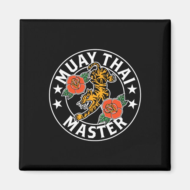Aimant Maître de combat de Muay Thai Boxe Hobby Arts mart (Devant)