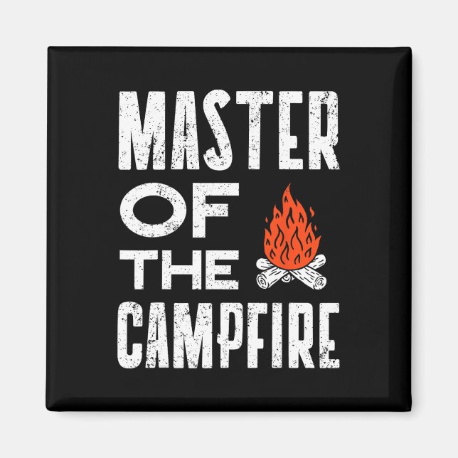 Aimant Maître de la chemise de camping de papa campeur de (Devant)