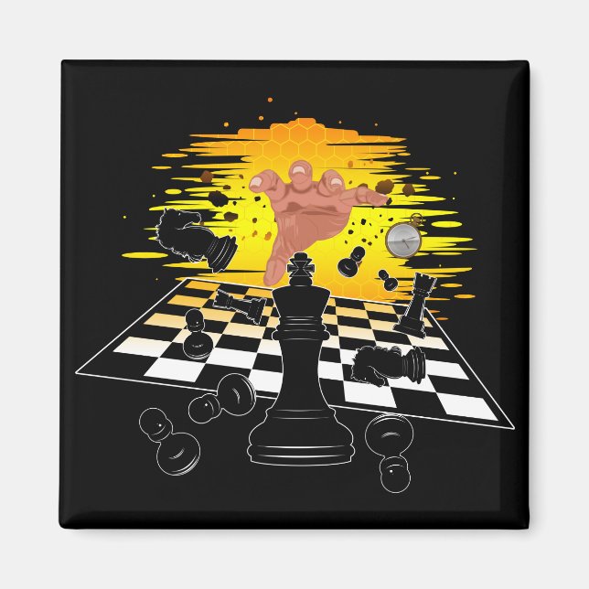 Aimant Maître d'échecs (Devant)