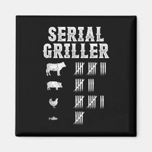 Aimant Maître du grillade sérieusement drôle Grill Barbec