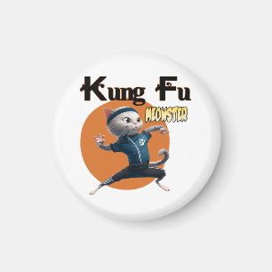 Aimant Maître Kung Fu Meow