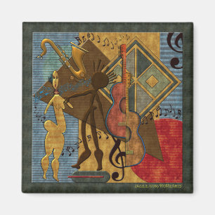 Aimant Maîtres de Scat - série pinte de jazz. 6