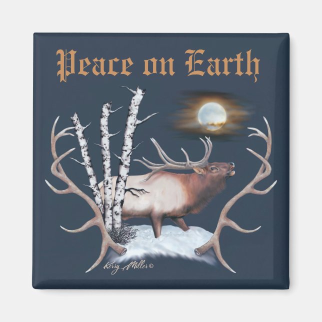 Aimant Majestic Bull Elk (Devant)