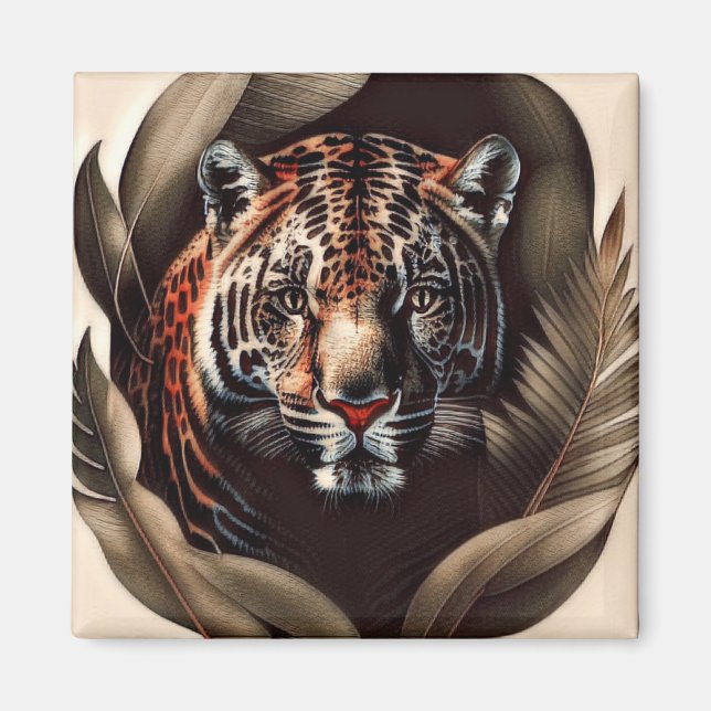 Aimant Majestic Jaguar - Roi De La Jungle (Devant)