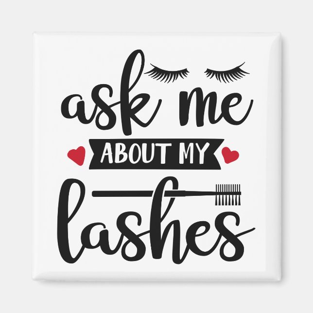 Aimant Makeup Artist Lashes Mascara Cosmetologist Beauty (Devant)