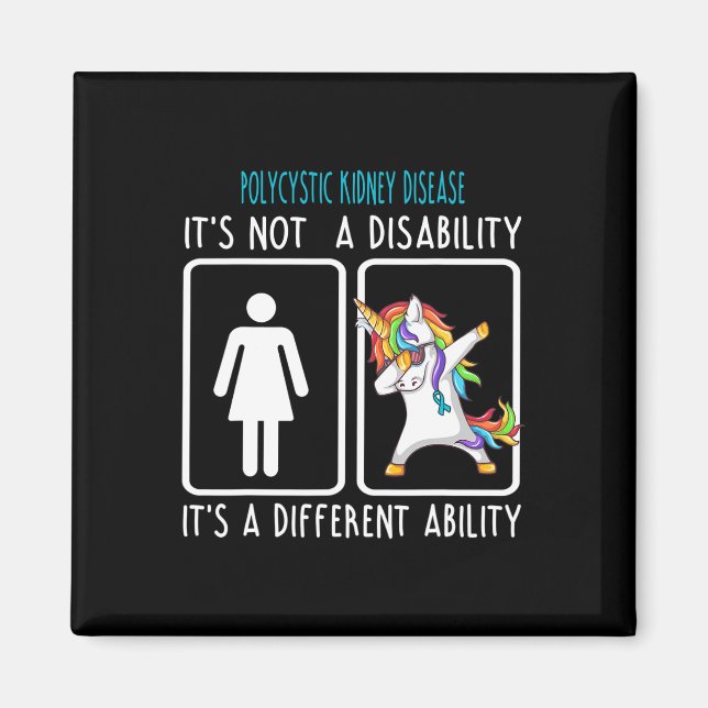 Aimant Maladie du rein Ce n'est pas un handicap (Devant)