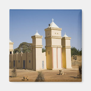 Aimant Mali, Bamako. Mosquée, route Bamako-Djenne