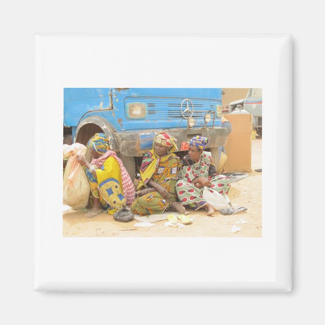 Aimant Mali Femmes au marché du lundi, Djenne (Devant)