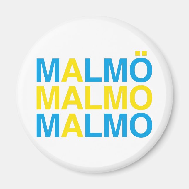 Aimant MALMO Swedish Flag (Devant)