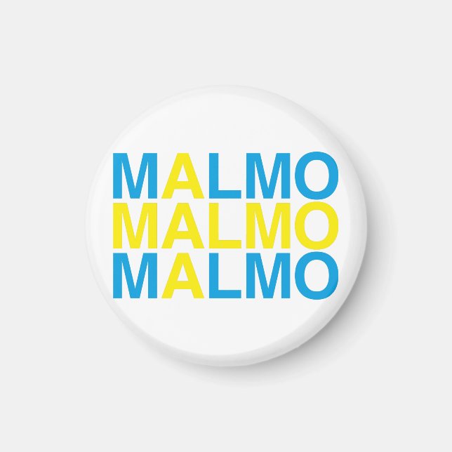Aimant MALMO Swedish Flag (Devant)