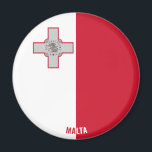 Aimant Malte Drapeau charmant patriotique<br><div class="desc">Malte Drapeau charmant aimant patriotique avec le drapeau de Malte affiché sur tout l'aimant. Le nom du pays est subtilement intégré dans la conception du fond. Le texte est entièrement personnalisable à l'aide de la fonction "Customiser !". Ce magnifique Malte Magnet est le cadeau élégant pour toute occasion. © 2022...</div>