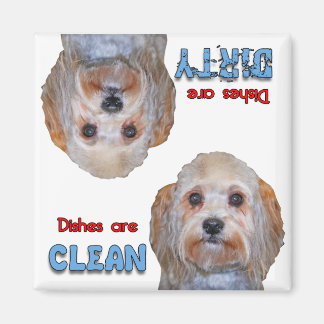 Aimant Maltese Yorkie Mix Amoureux de les chiens Lave-vai
