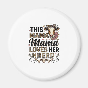 Aimant Mama aime sa conception de chemise vintage de mama