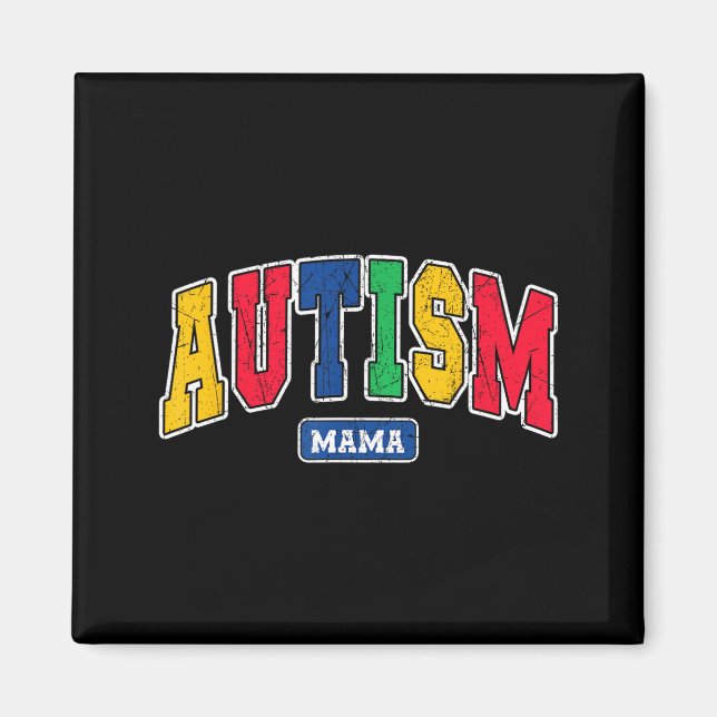 Aimant mama autisme maman ausome sensibilisation mère soi (Devant)
